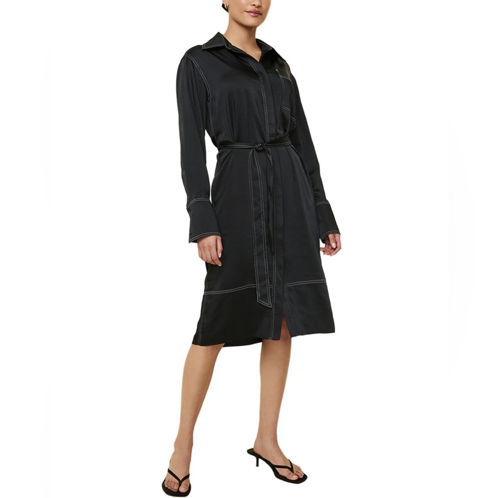 Black Shirt Dress with belt